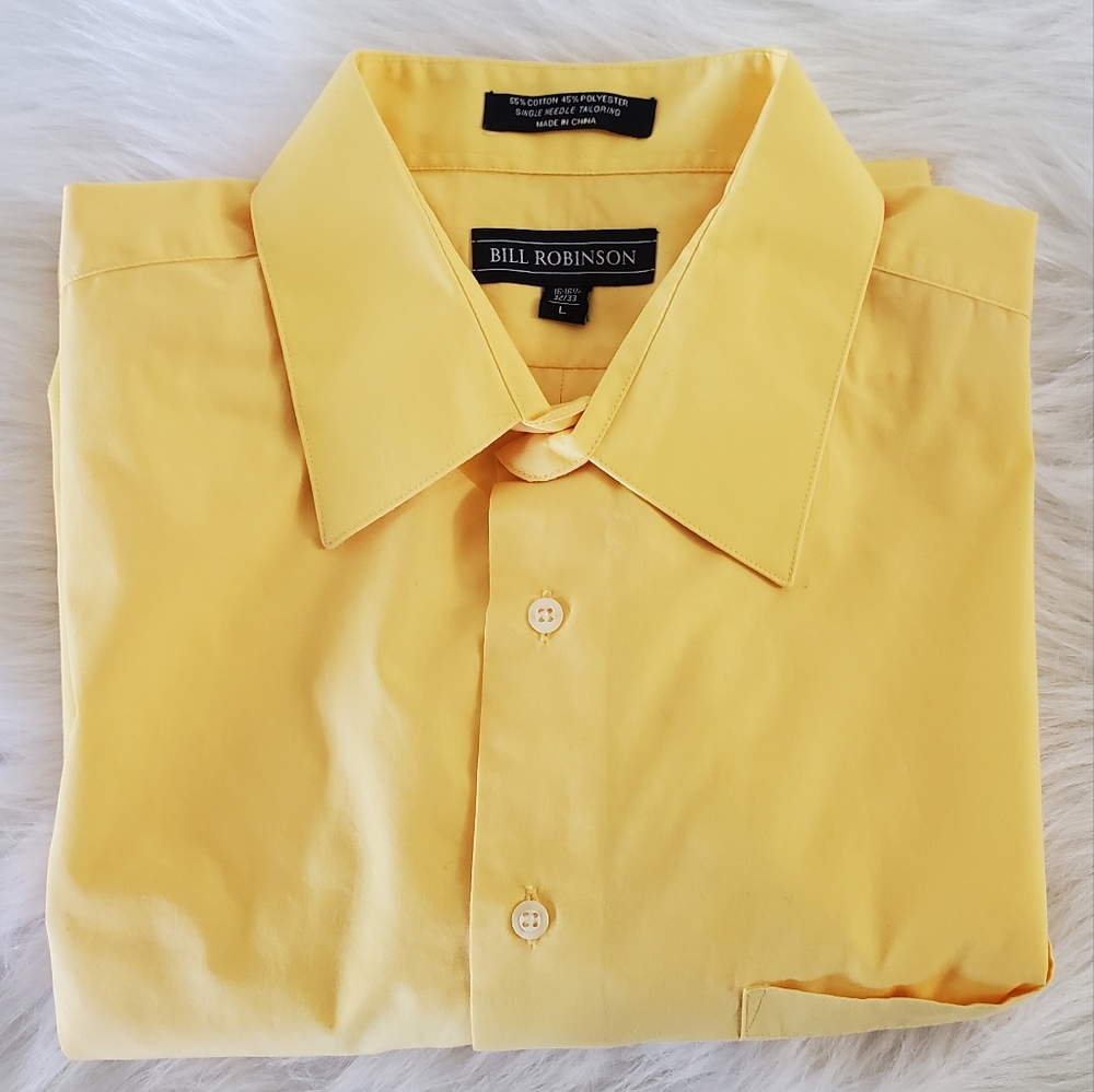 Bill Robinson- MEN'S LARGE - 16 - 16 1/2 (32/33)  CUFFLINK SHIRT